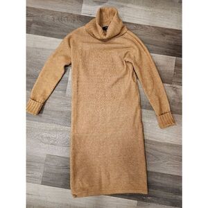 Vero Moda size XS Sweater Dress Turtleneck Tan